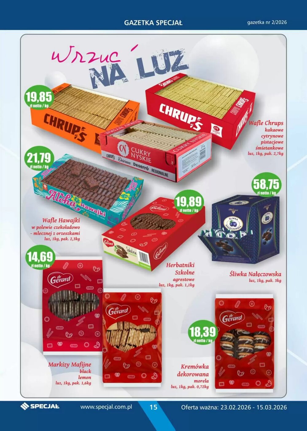 Gazetka promocyjna Specjał  ważna od 23.02.2026 - Strona 15.