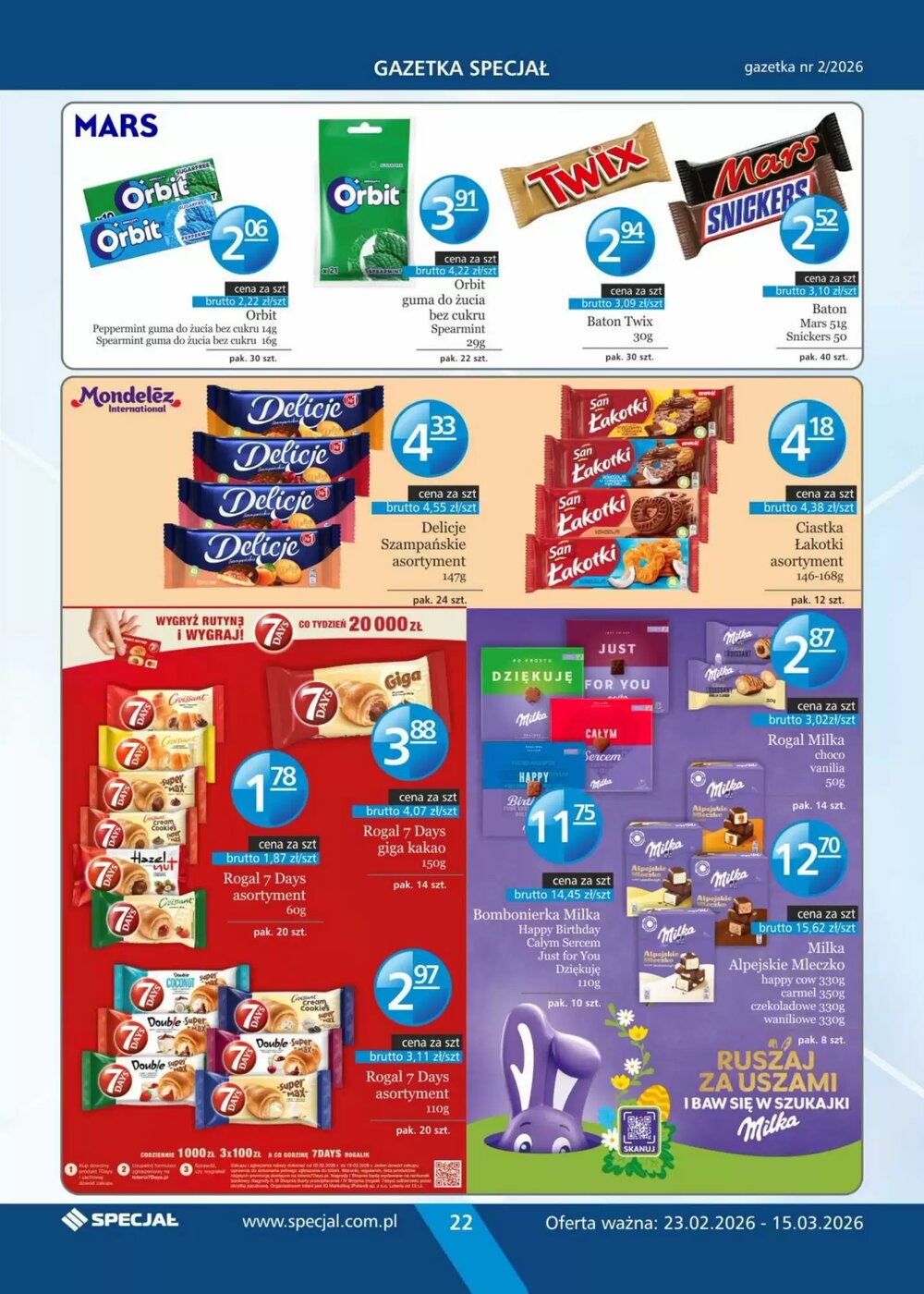 Gazetka promocyjna Specjał  ważna od 23.02.2026 - Strona 22.