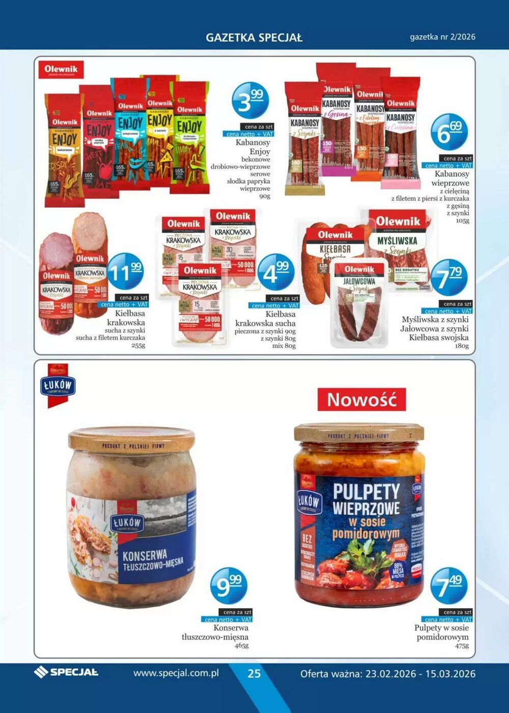 Gazetka promocyjna Specjał  ważna od 23.02.2026 - Strona 25.