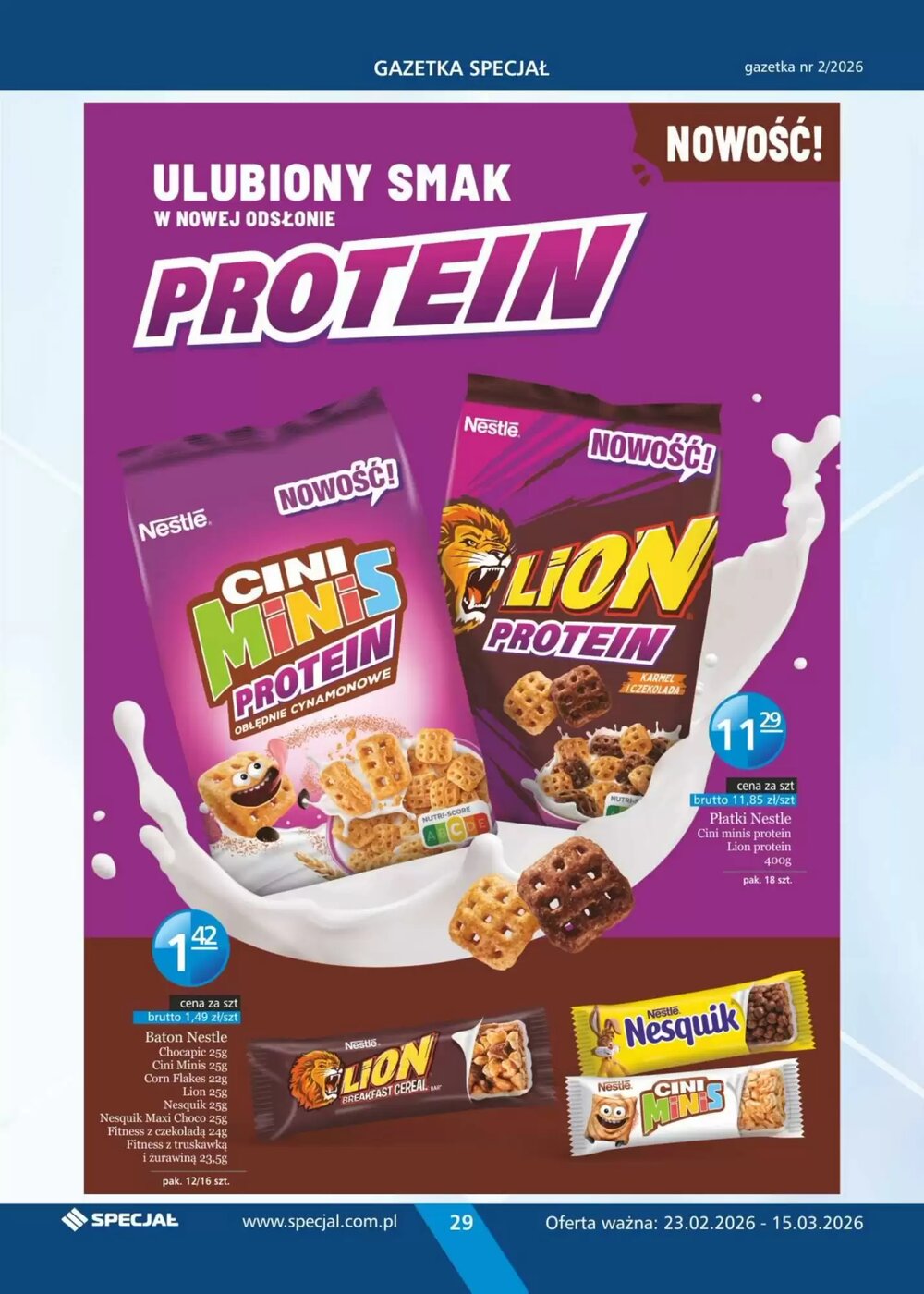 Gazetka promocyjna Specjał  ważna od 23.02.2026 - Strona 29.