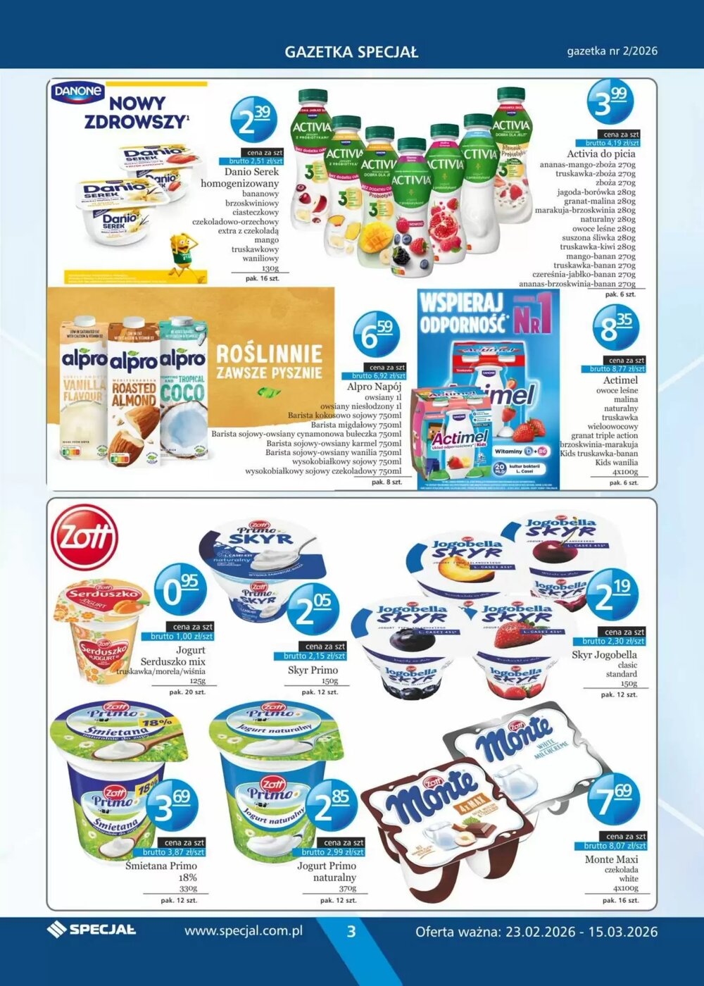 Gazetka promocyjna Specjał  ważna od 23.02.2026 - Strona 3.