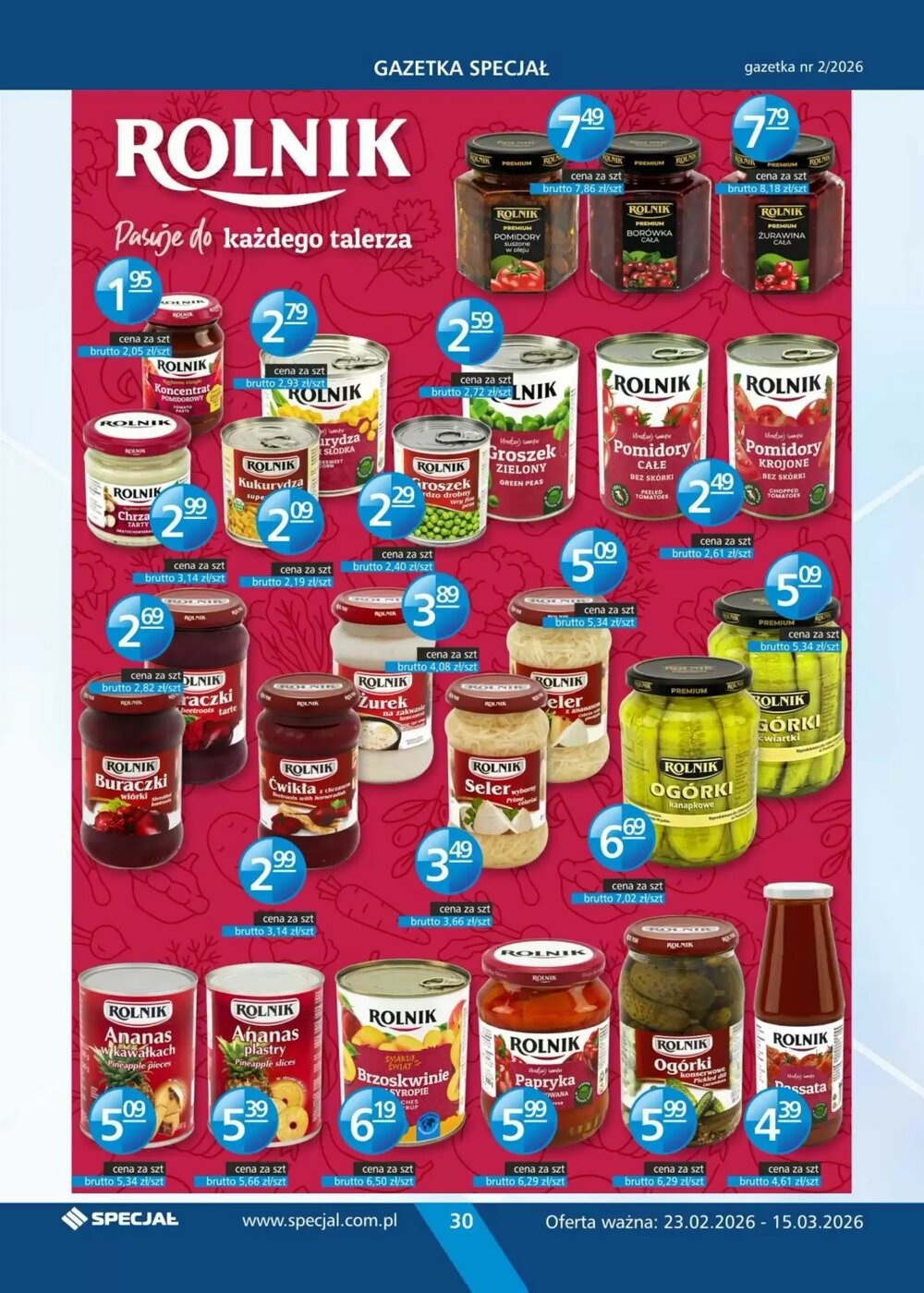 Gazetka promocyjna Specjał  ważna od 23.02.2026 - Strona 30.