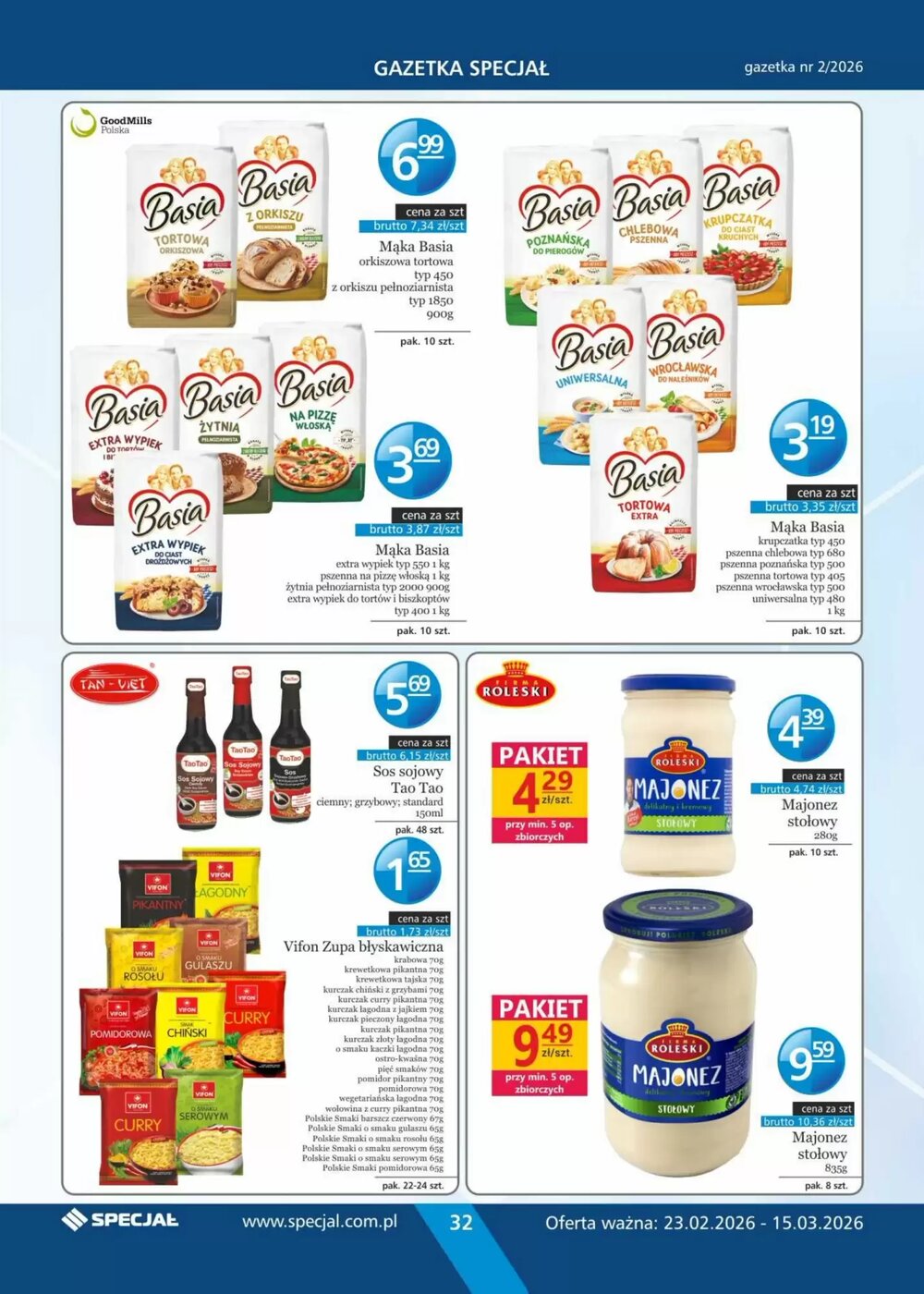 Gazetka promocyjna Specjał  ważna od 23.02.2026 - Strona 32.