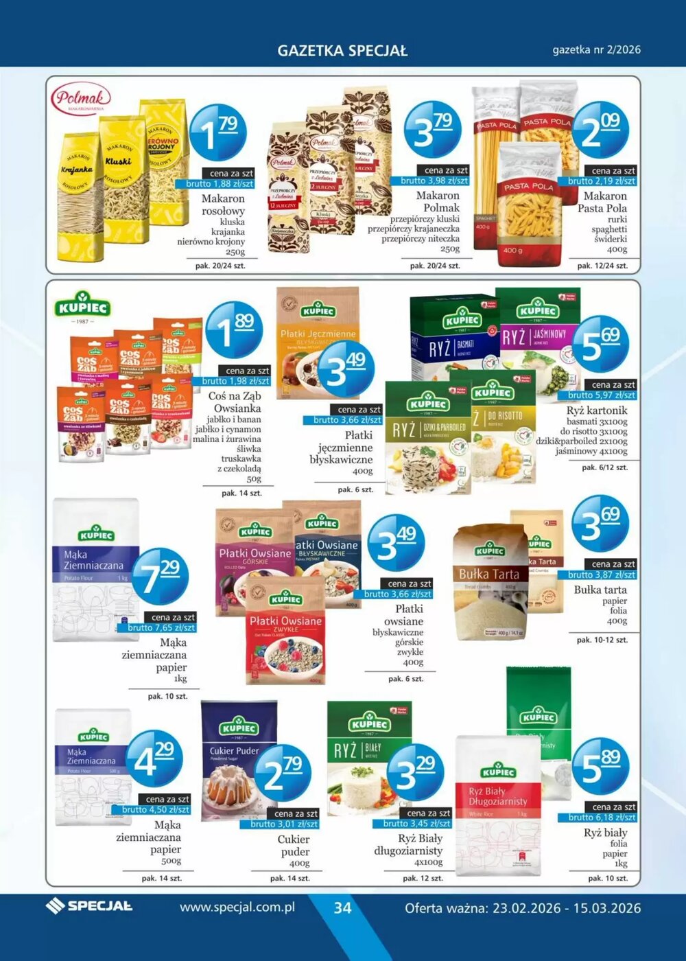 Gazetka promocyjna Specjał  ważna od 23.02.2026 - Strona 34.