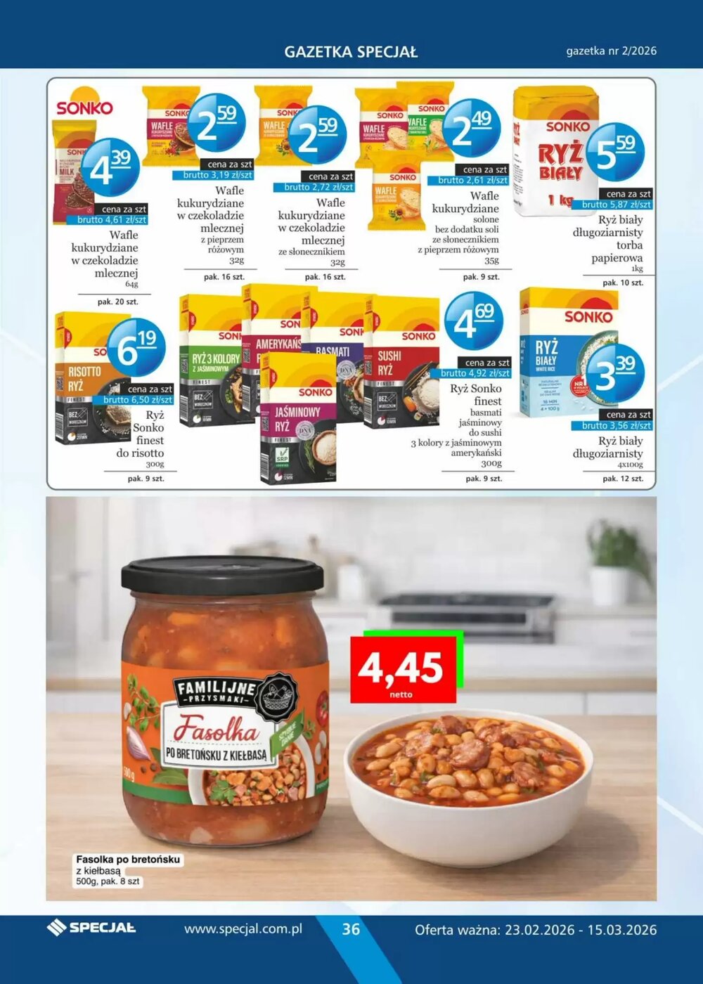 Gazetka promocyjna Specjał  ważna od 23.02.2026 - Strona 36.