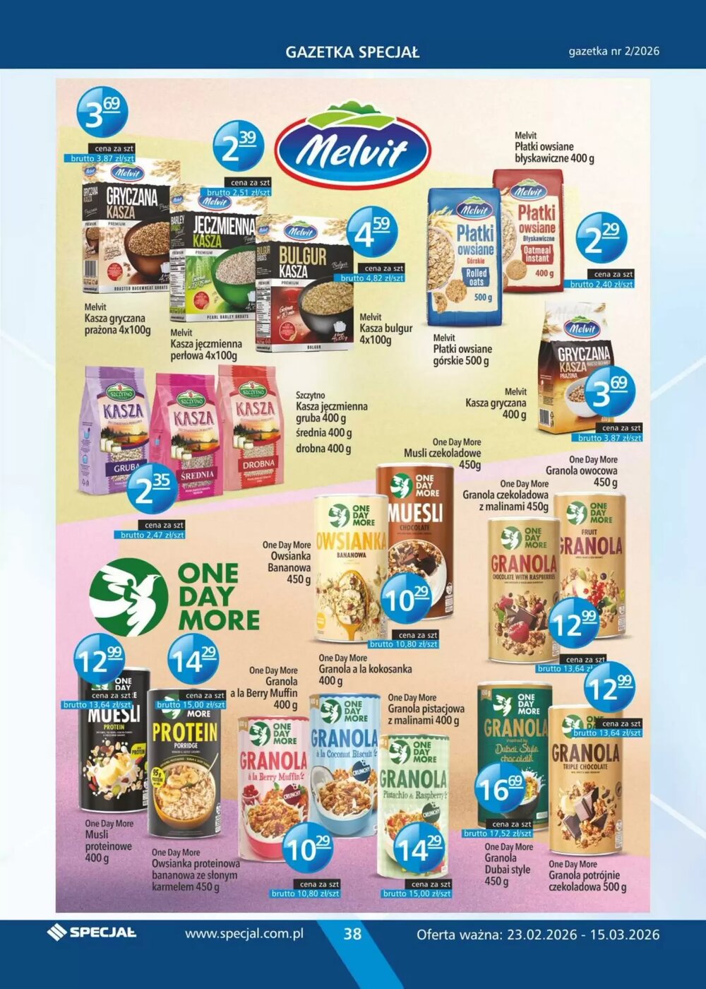 Gazetka promocyjna Specjał  ważna od 23.02.2026 - Strona 38.