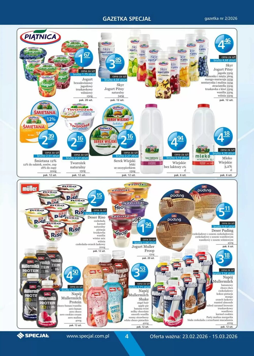 Gazetka promocyjna Specjał  ważna od 23.02.2026 - Strona 4.