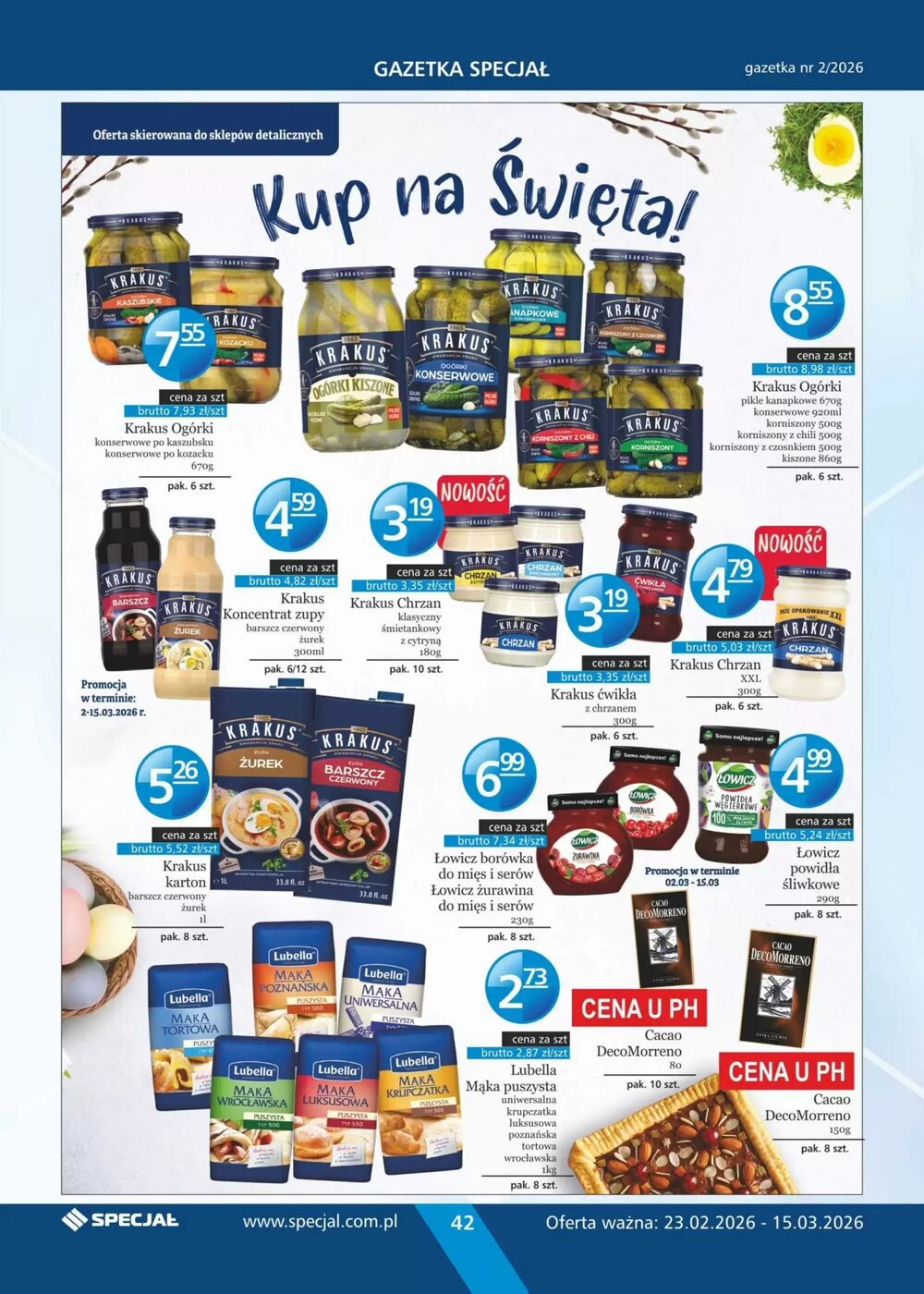 Gazetka promocyjna Specjał  ważna od 23.02.2026 - Strona 42.