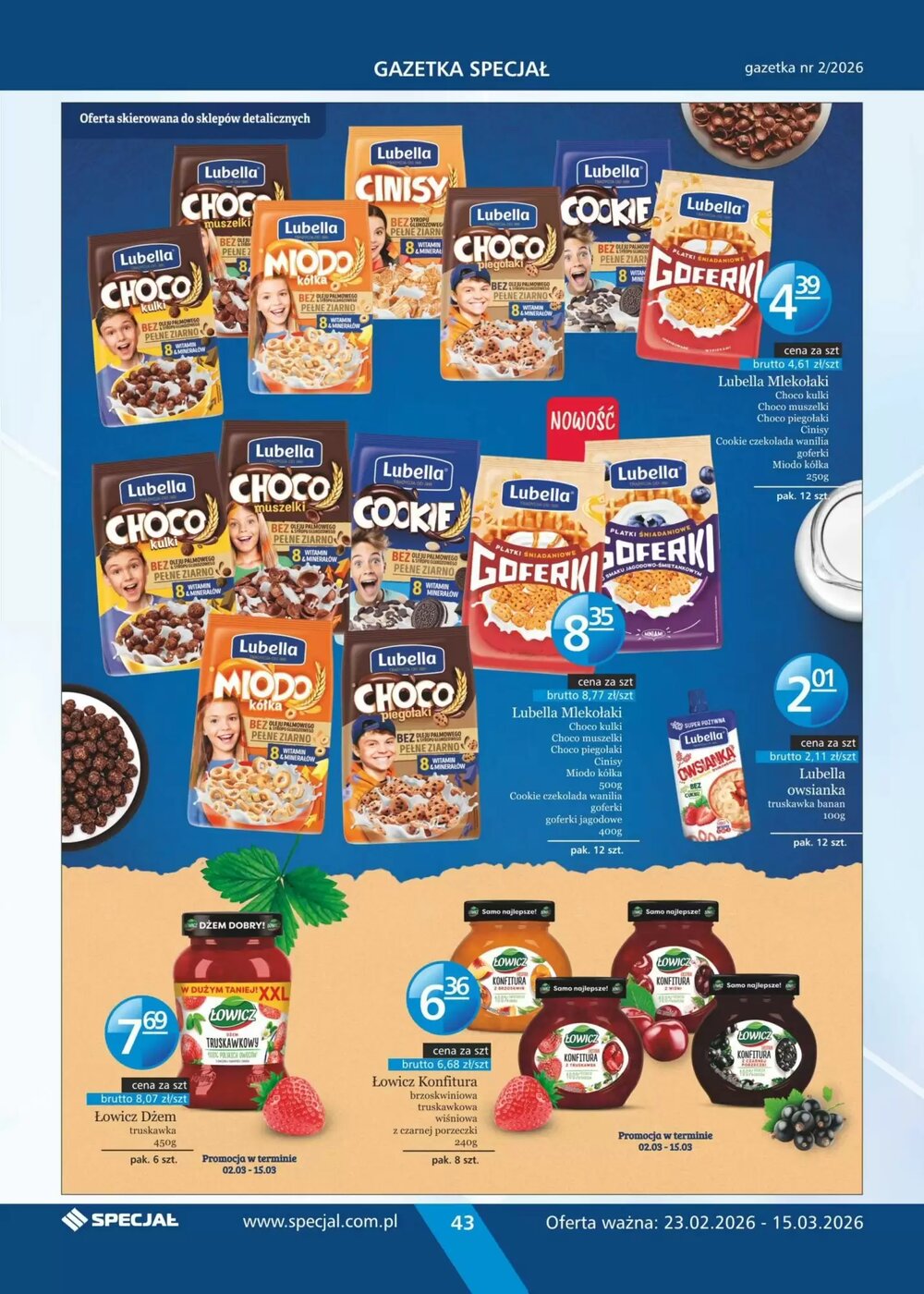 Gazetka promocyjna Specjał  ważna od 23.02.2026 - Strona 43.