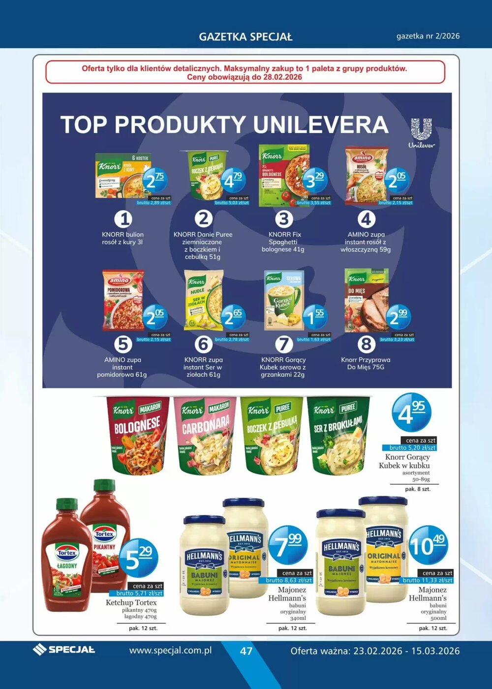 Gazetka promocyjna Specjał  ważna od 23.02.2026 - Strona 47.