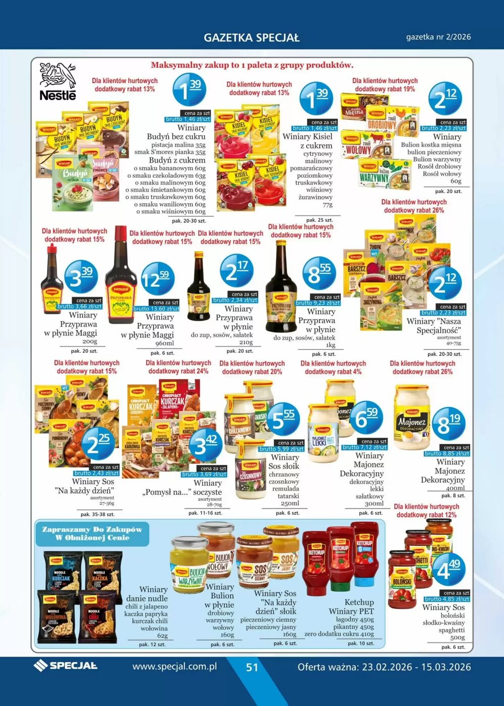 Gazetka promocyjna Specjał  ważna od 23.02.2026 - Strona 51.