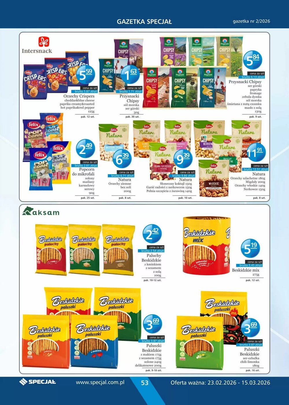 Gazetka promocyjna Specjał  ważna od 23.02.2026 - Strona 53.