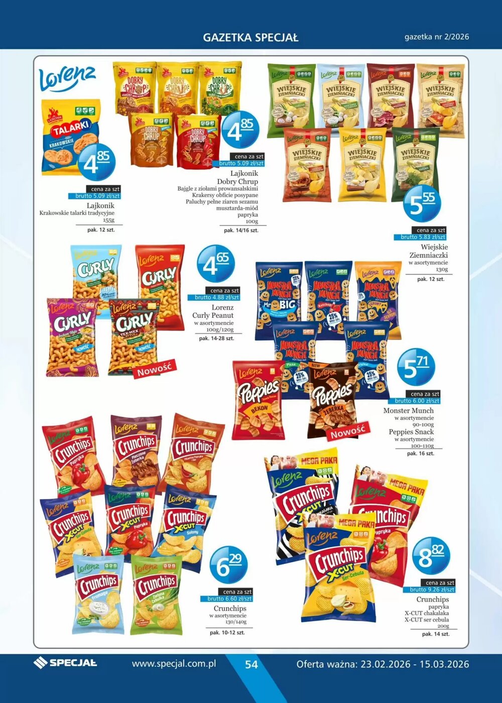 Gazetka promocyjna Specjał  ważna od 23.02.2026 - Strona 54.