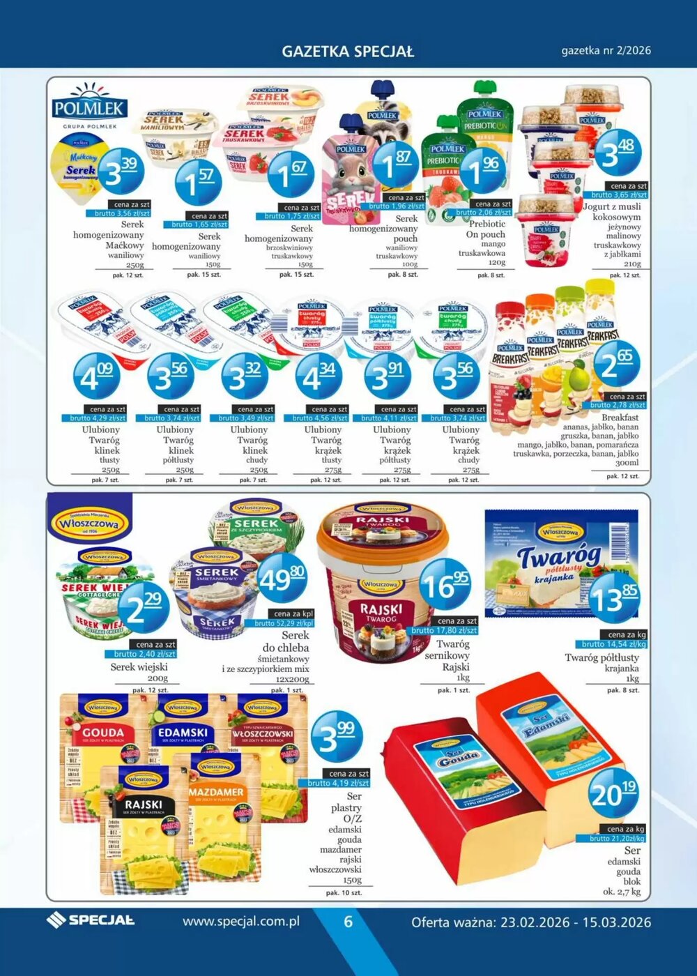 Gazetka promocyjna Specjał  ważna od 23.02.2026 - Strona 6.