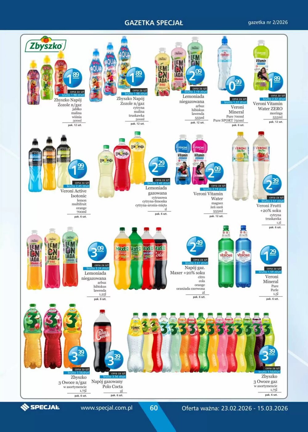 Gazetka promocyjna Specjał  ważna od 23.02.2026 - Strona 60.