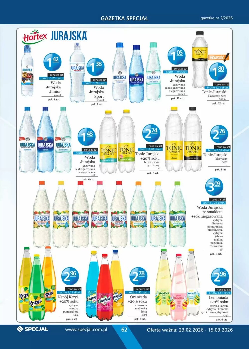 Gazetka promocyjna Specjał  ważna od 23.02.2026 - Strona 62.