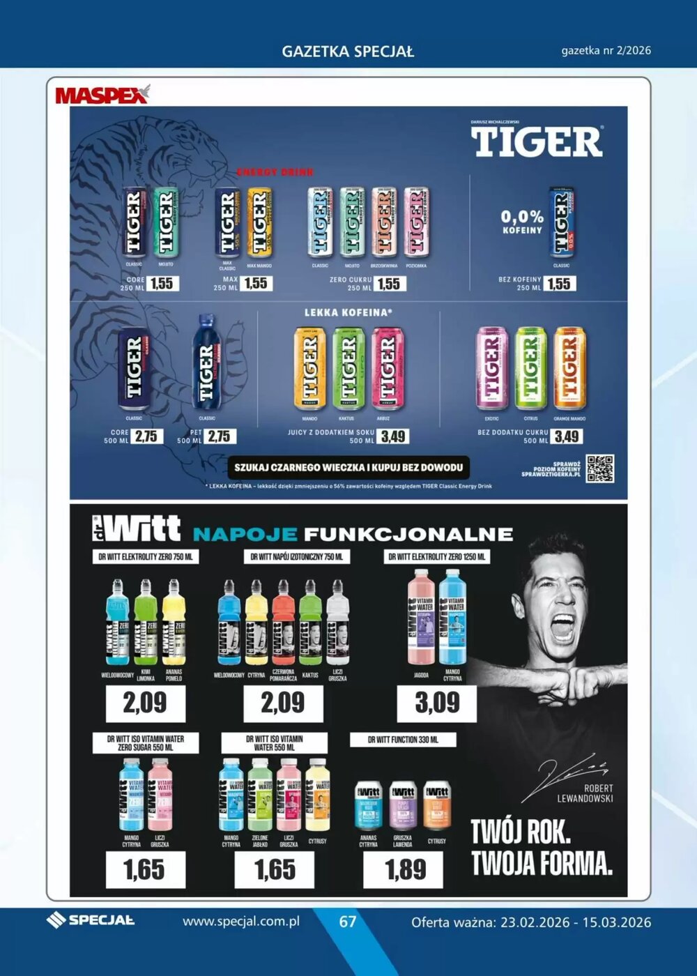 Gazetka promocyjna Specjał  ważna od 23.02.2026 - Strona 67.