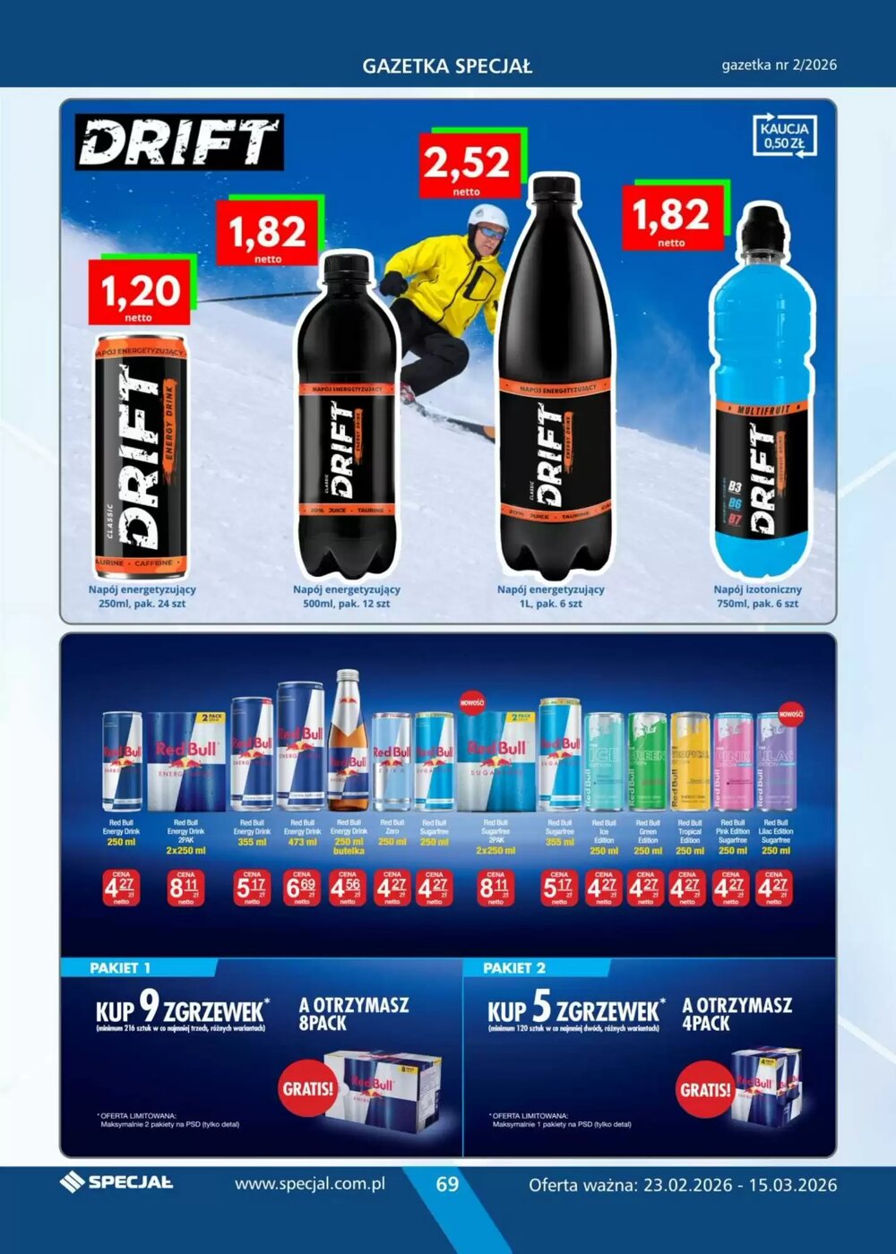 Gazetka promocyjna Specjał  ważna od 23.02.2026 - Strona 69.