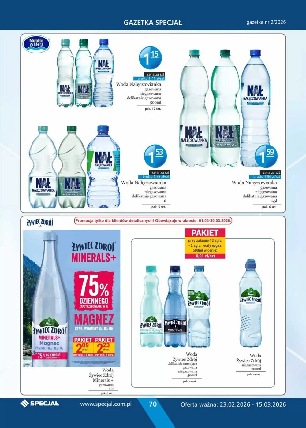 Gazetka promocyjna Specjał  ważna od 23.02.2026 - Strona 70.