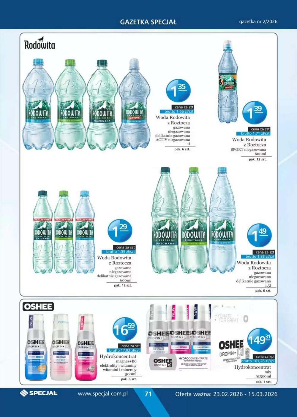 Gazetka promocyjna Specjał  ważna od 23.02.2026 - Strona 71.