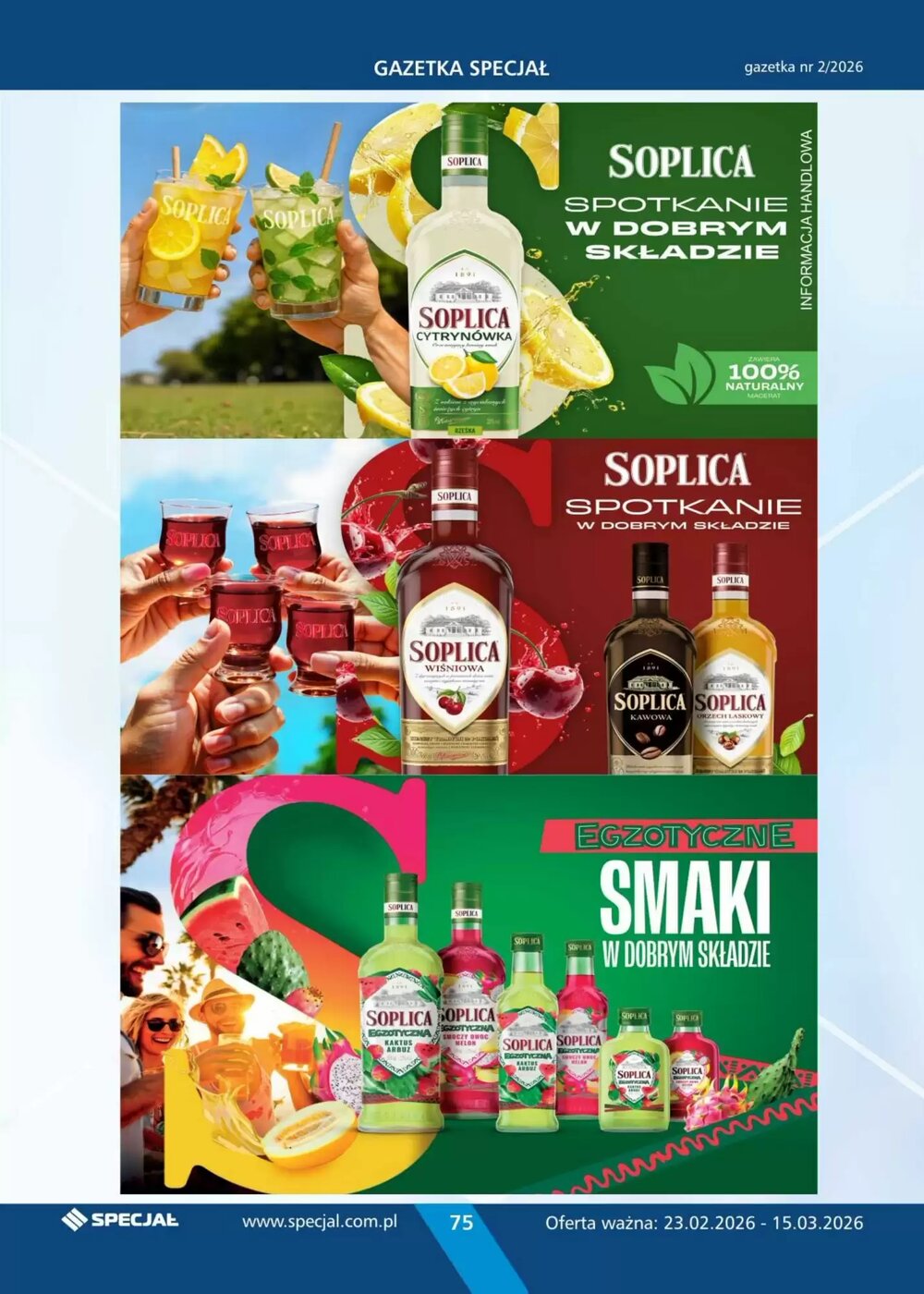 Gazetka promocyjna Specjał  ważna od 23.02.2026 - Strona 75.