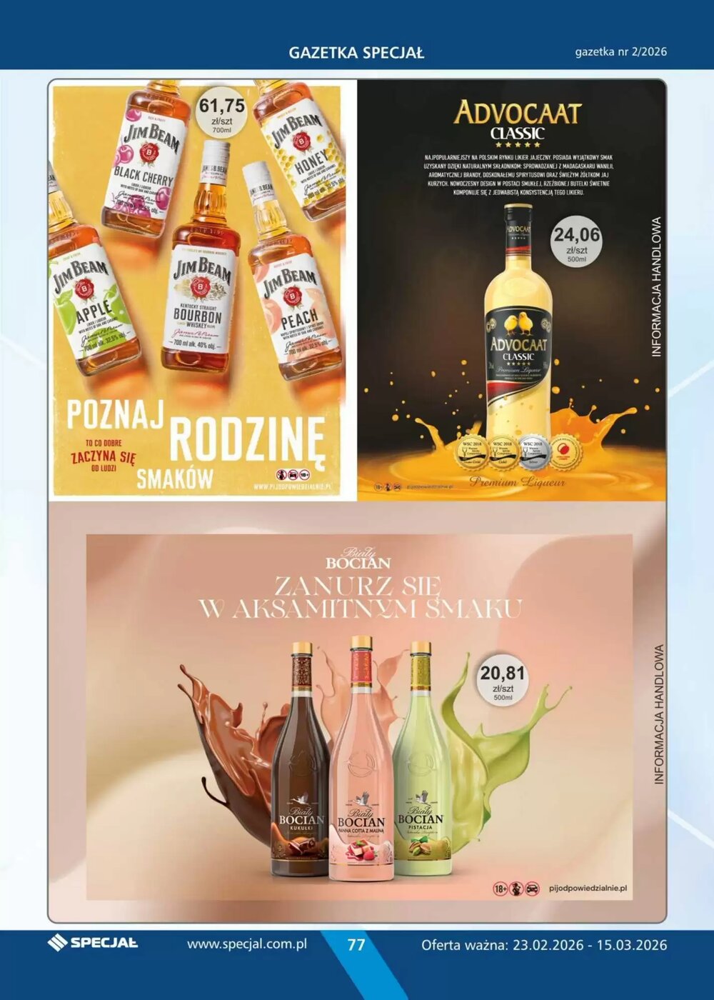 Gazetka promocyjna Specjał  ważna od 23.02.2026 - Strona 77.