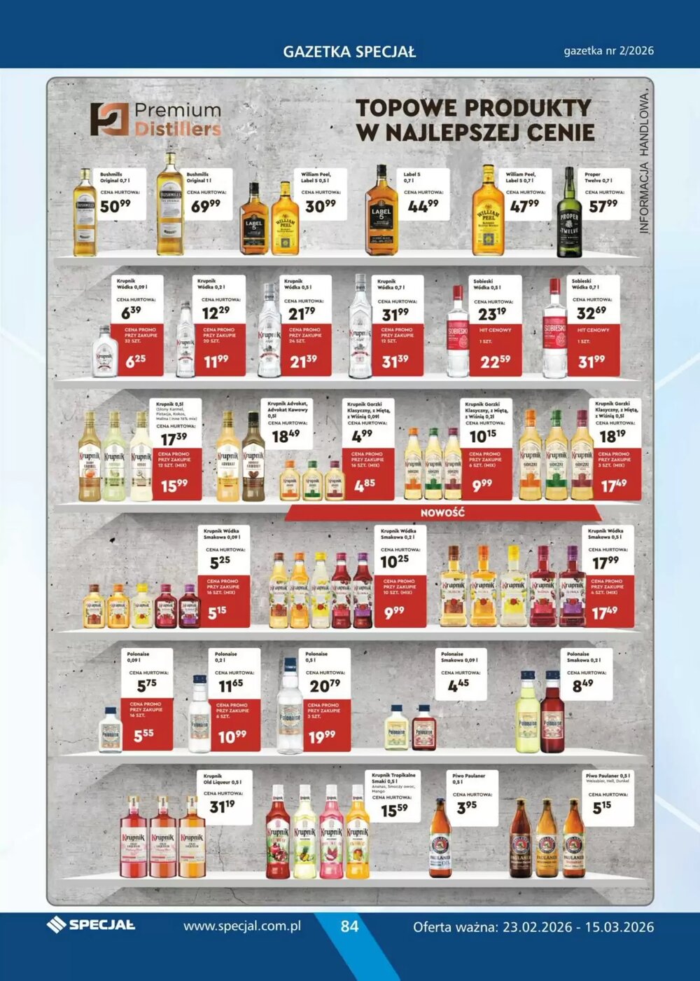 Gazetka promocyjna Specjał  ważna od 23.02.2026 - Strona 84.