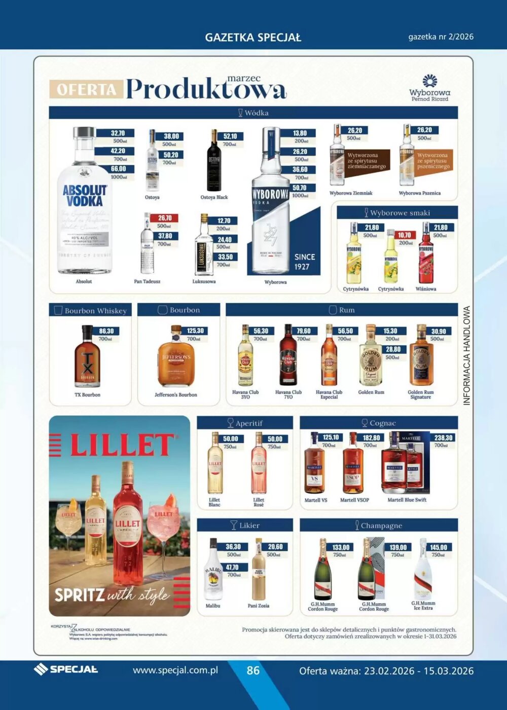 Gazetka promocyjna Specjał  ważna od 23.02.2026 - Strona 86.