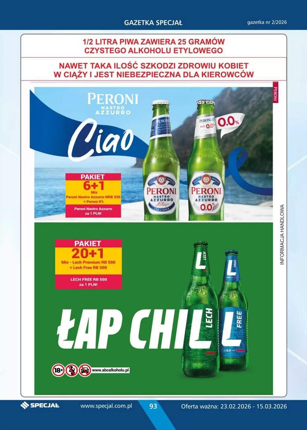 Gazetka promocyjna Specjał  ważna od 23.02.2026 - Strona 93.