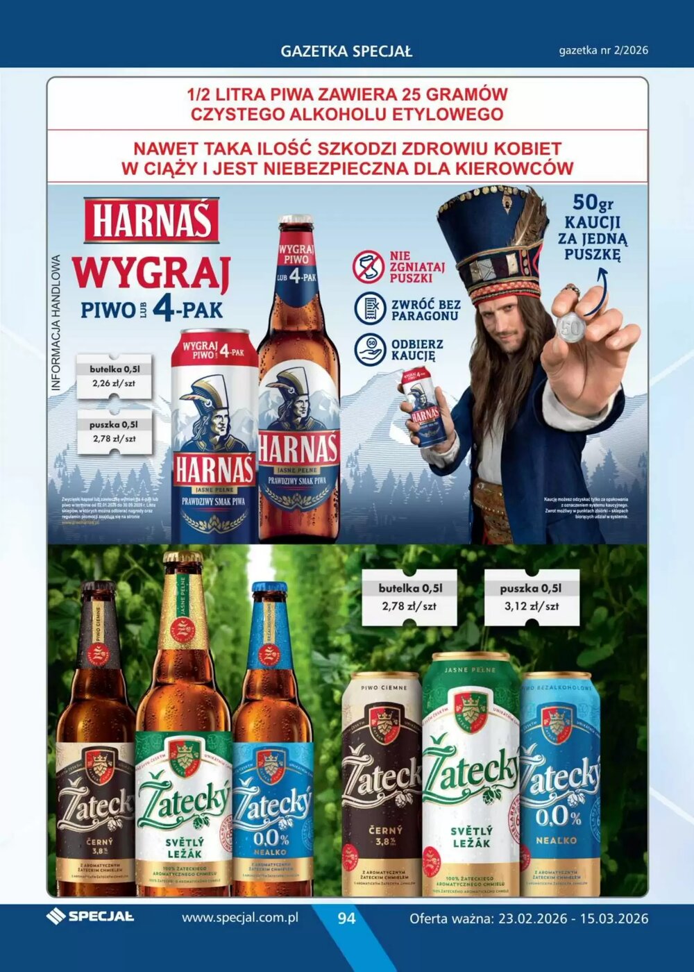Gazetka promocyjna Specjał  ważna od 23.02.2026 - Strona 94.