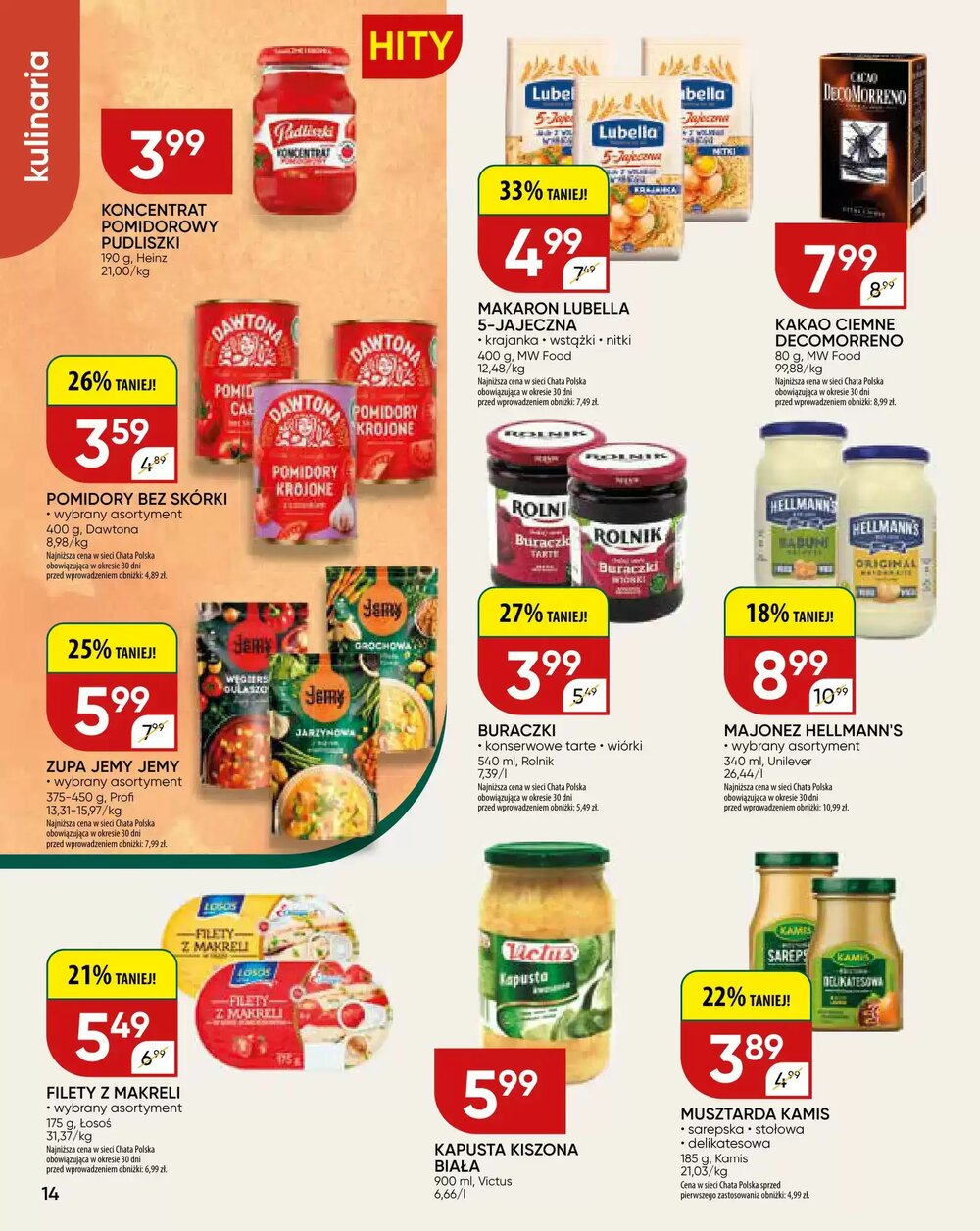 Gazetka promocyjna Chata Polska  ważna od 24.02.2026 - Strona 14.