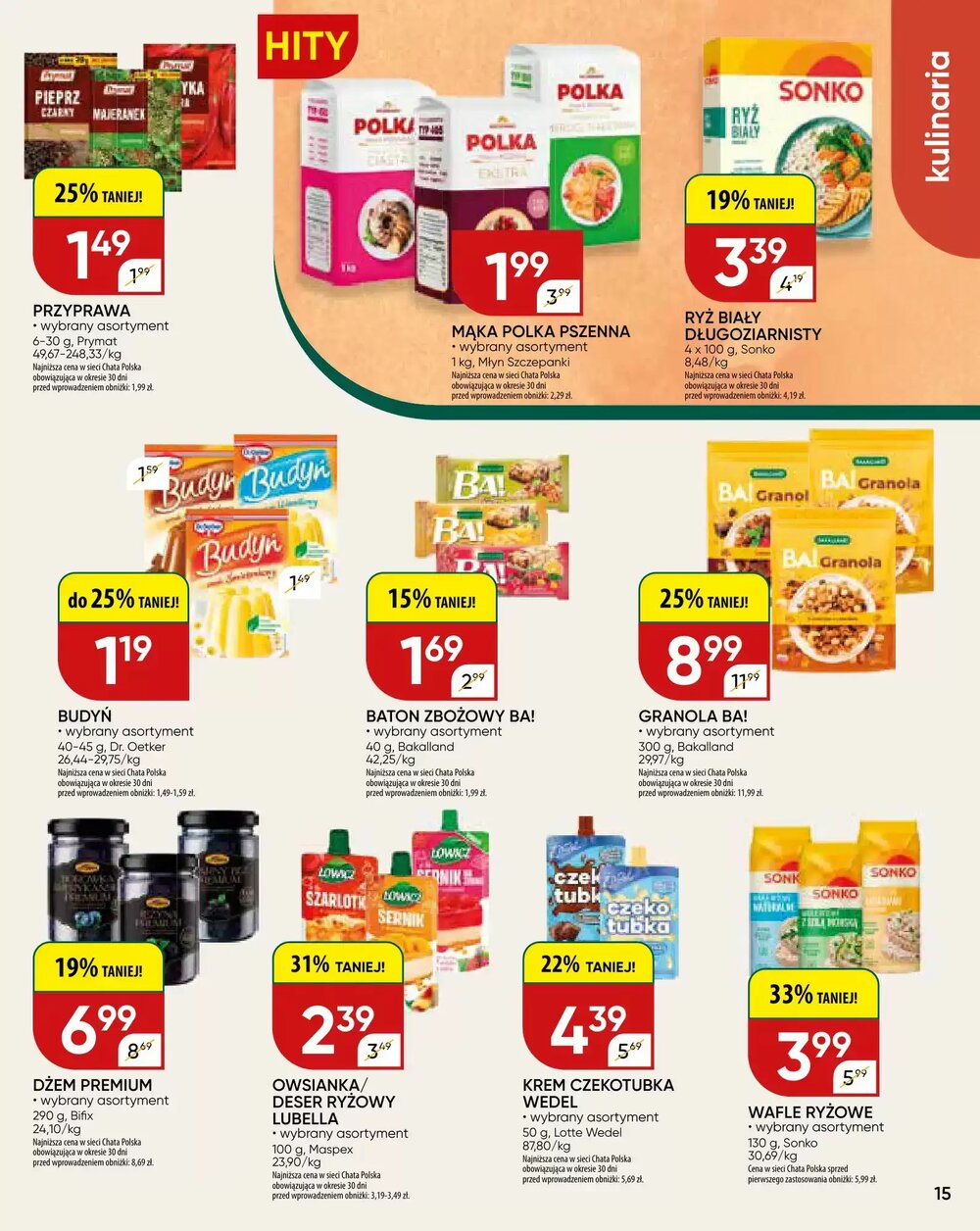 Gazetka promocyjna Chata Polska  ważna od 24.02.2026 - Strona 15.