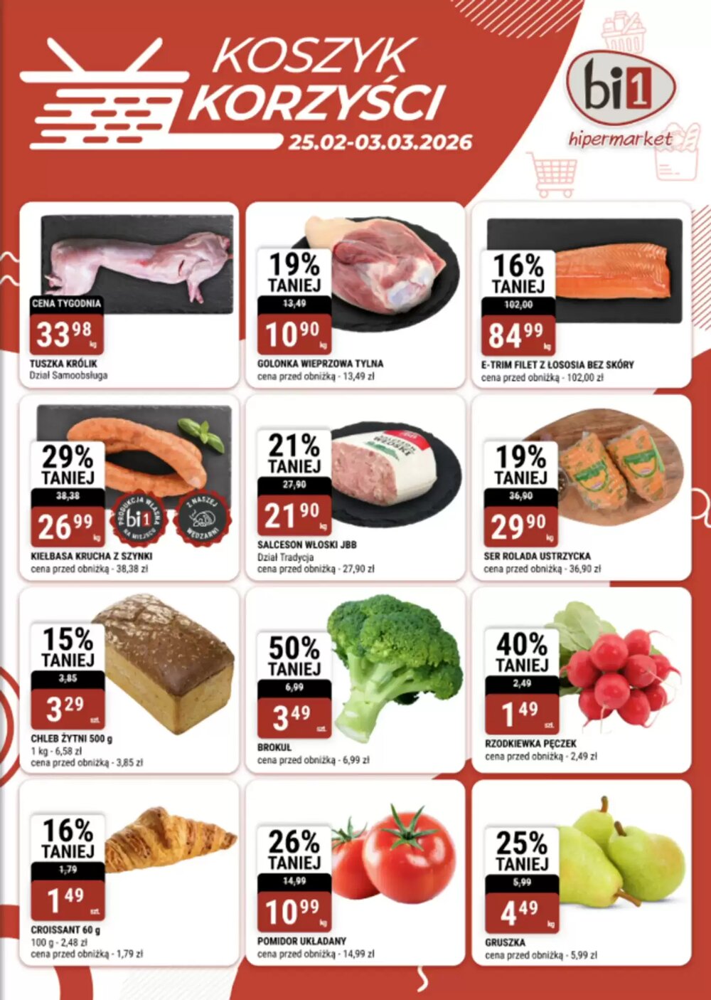 Gazetka promocyjna bi1  ważna od 25.02.2026 - Strona 1.