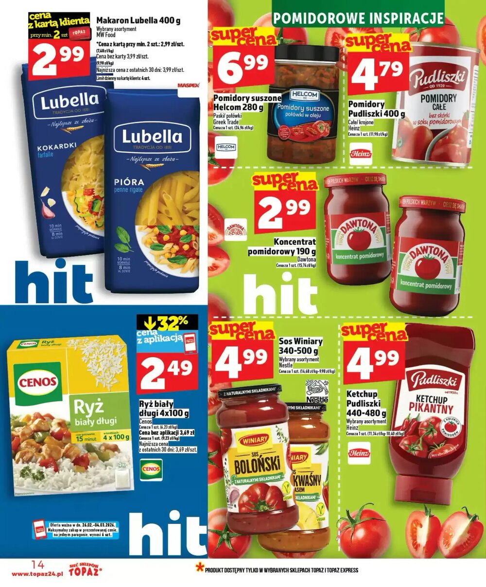Gazetka promocyjna Topaz  ważna od 26.02.2026 - Strona 14.