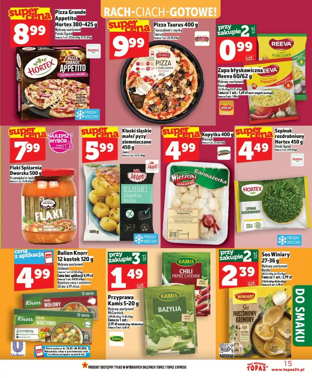 Gazetka promocyjna Topaz  ważna od 26.02.2026 - Strona 15.