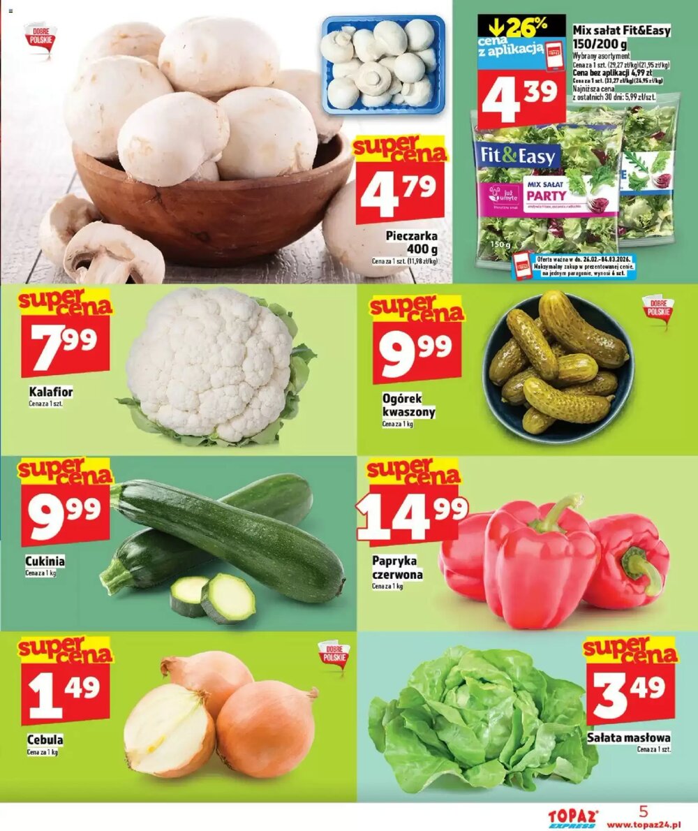Gazetka promocyjna Topaz Express  ważna od 26.02.2026 - Strona 5.