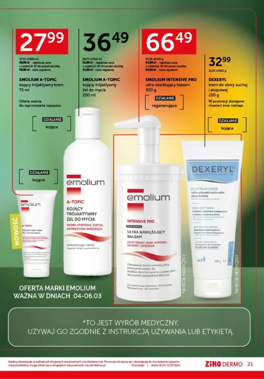 Gazetka promocyjna Ziko Dermo  ważna od 26.02.2026 - Strona 21.
