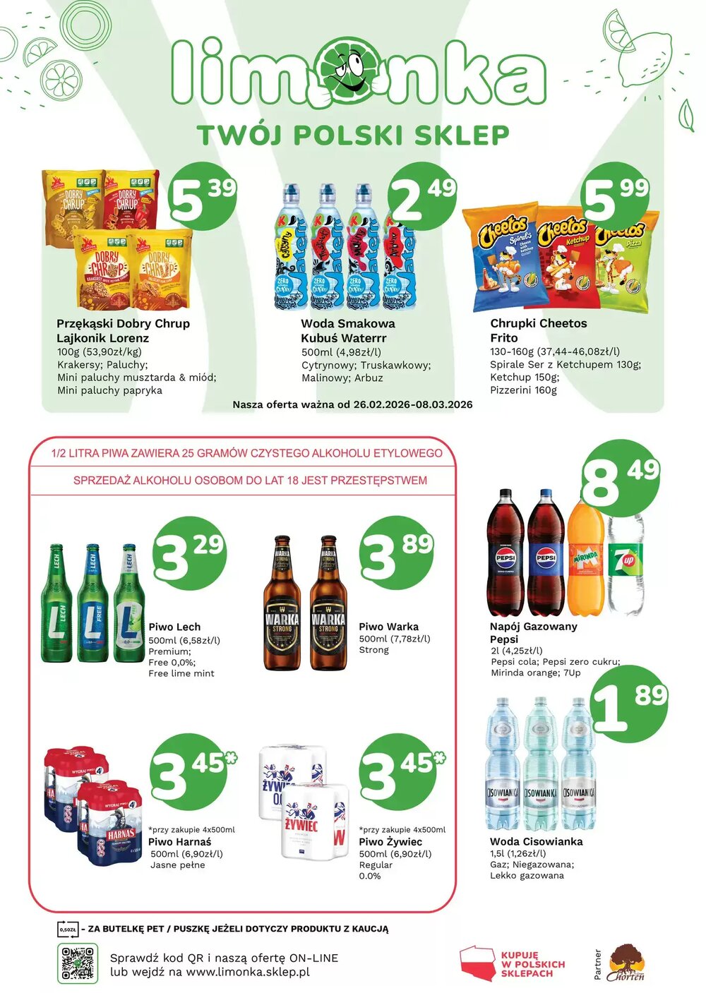 Gazetka promocyjna Limonka  ważna od 26.02.2026 - Strona 1.