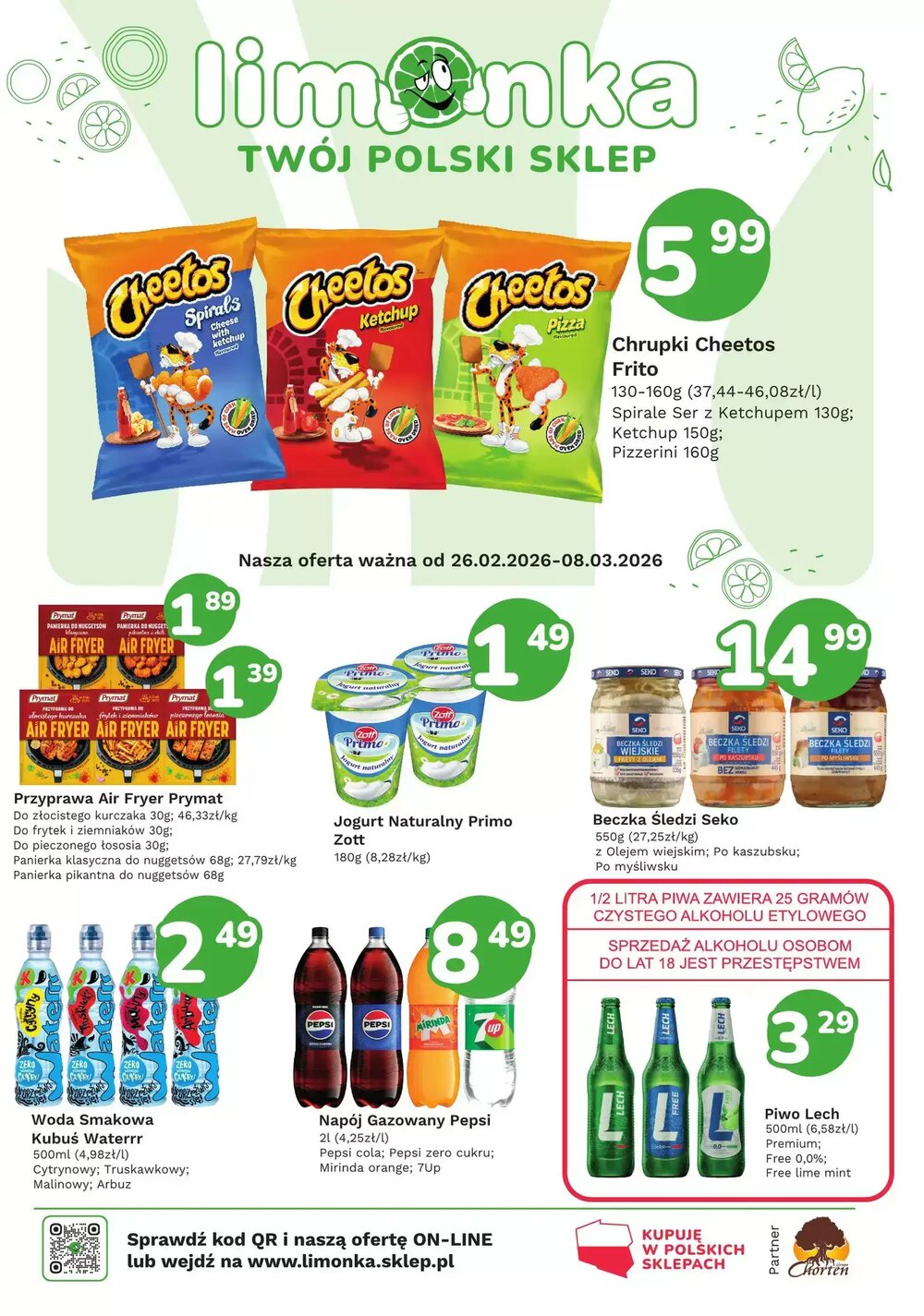 Gazetka promocyjna Limonka  ważna od 26.02.2026 - Strona 1.