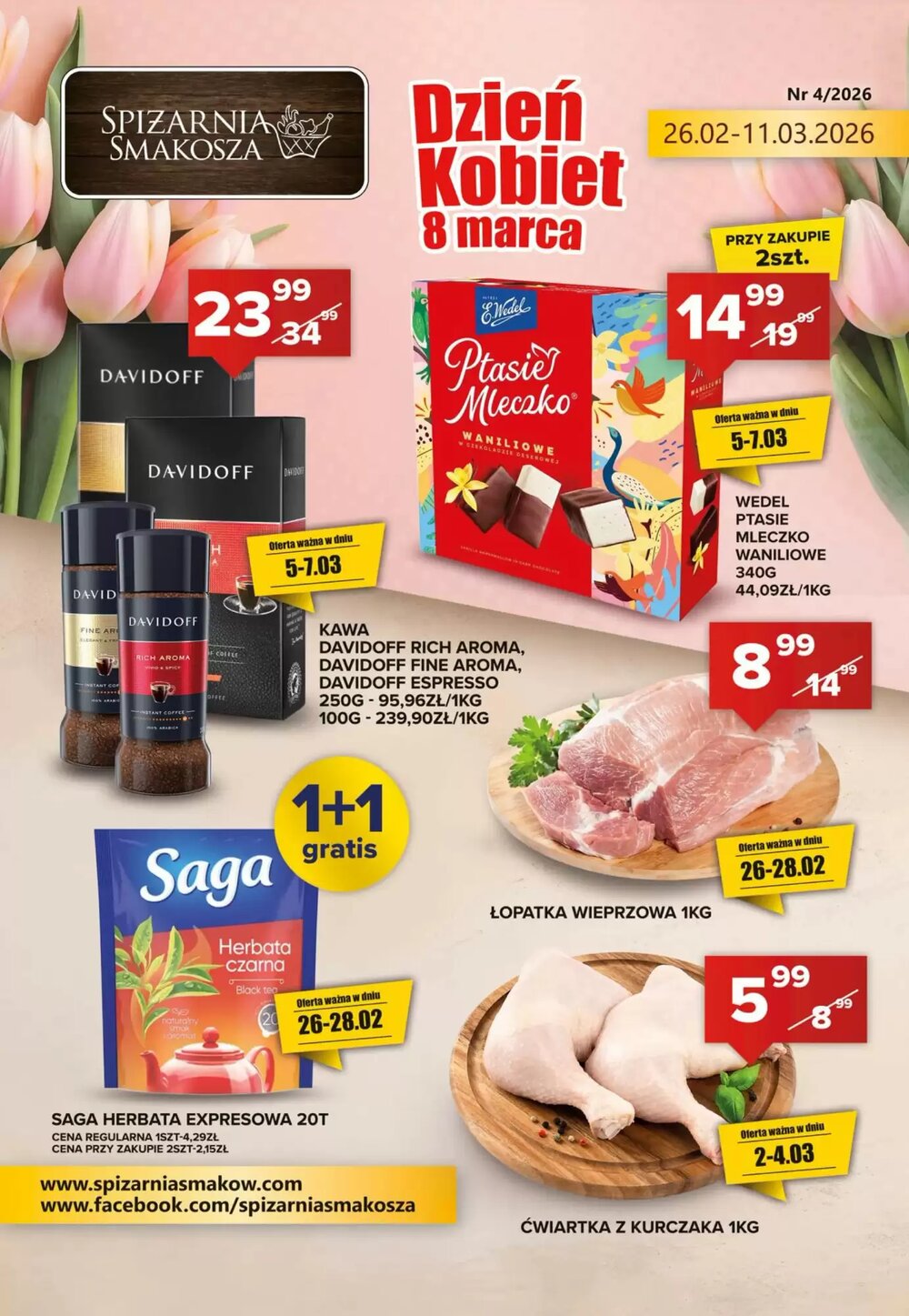 Gazetka promocyjna Spiżarnia Smakosza  ważna od 26.02.2026 - Strona 1.