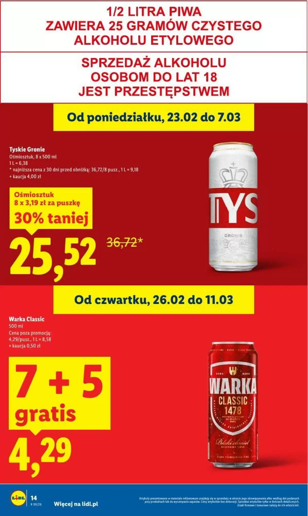 Gazetka promocyjna Lidl  ważna od 26.02.2026 - Strona 14.