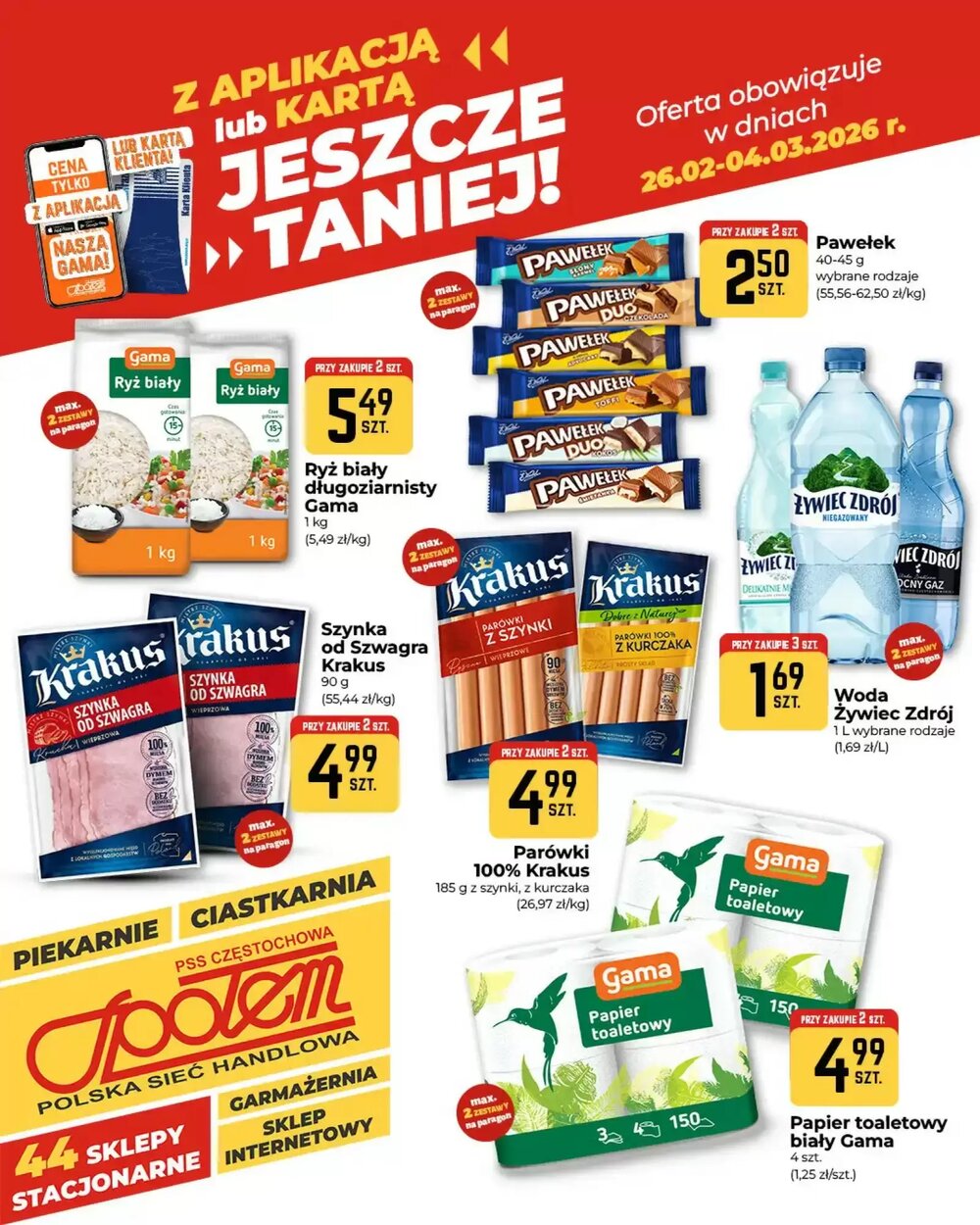 Gazetka promocyjna Społem  ważna od 26.02.2026 - Strona 1.