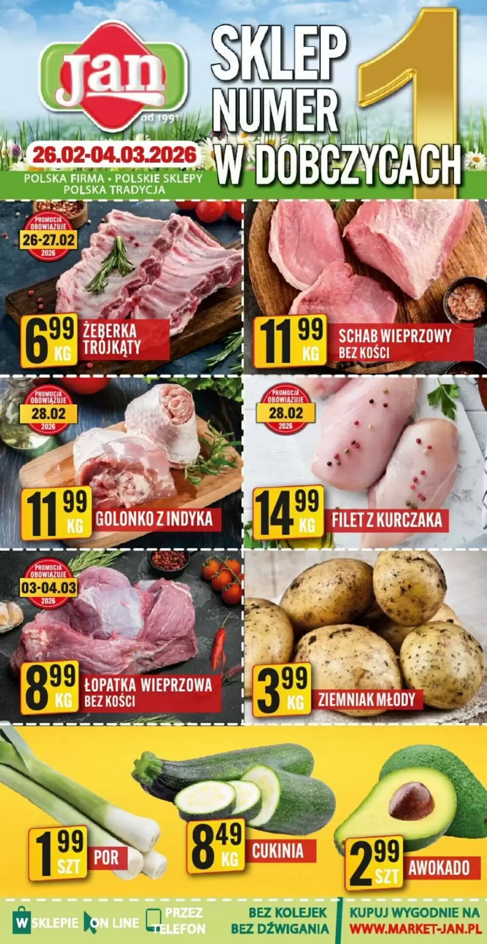 Gazetka promocyjna Market Jan  ważna od 26.02.2026 - Strona 1.