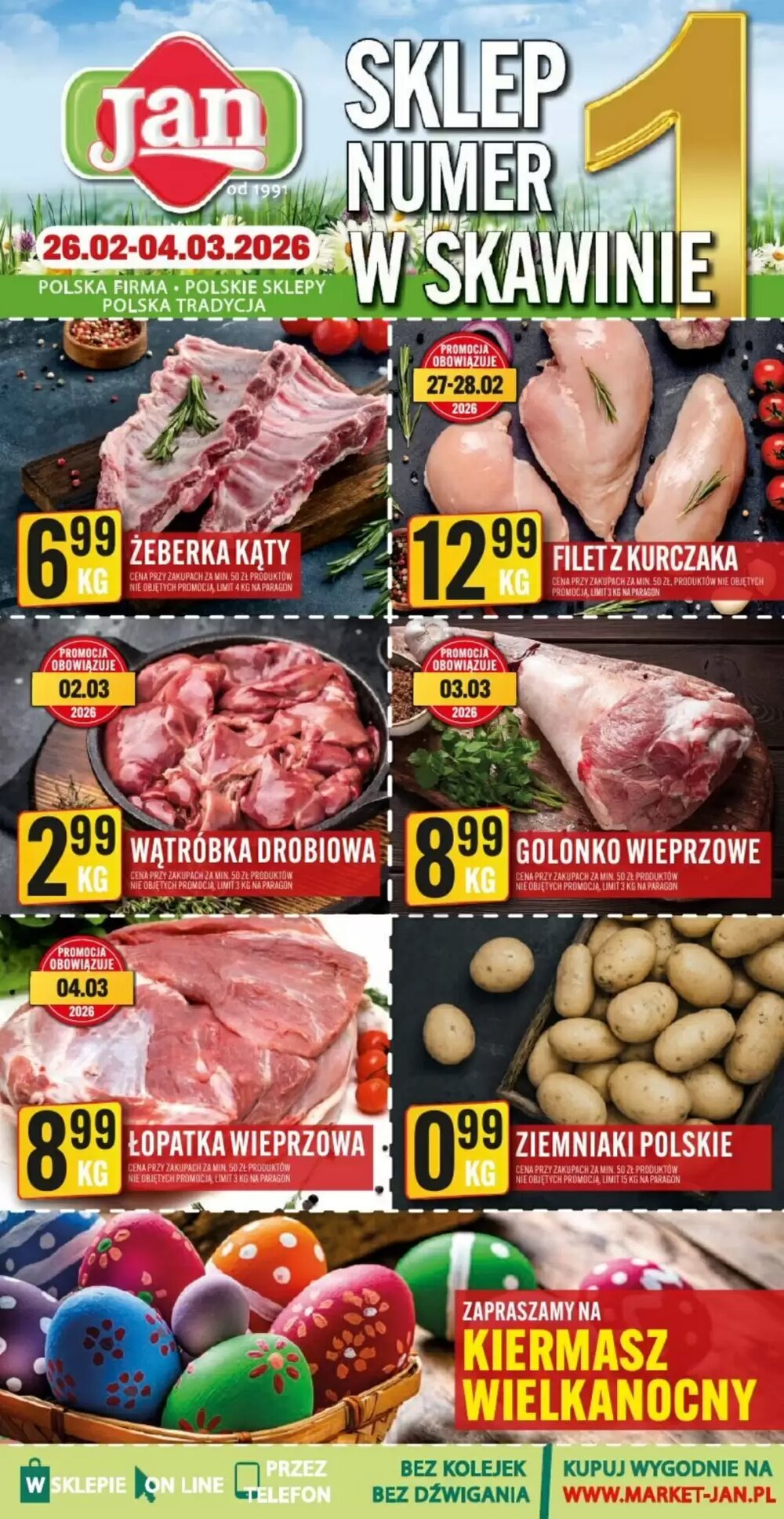 Gazetka promocyjna Market Jan  ważna od 26.02.2026 - Strona 1.