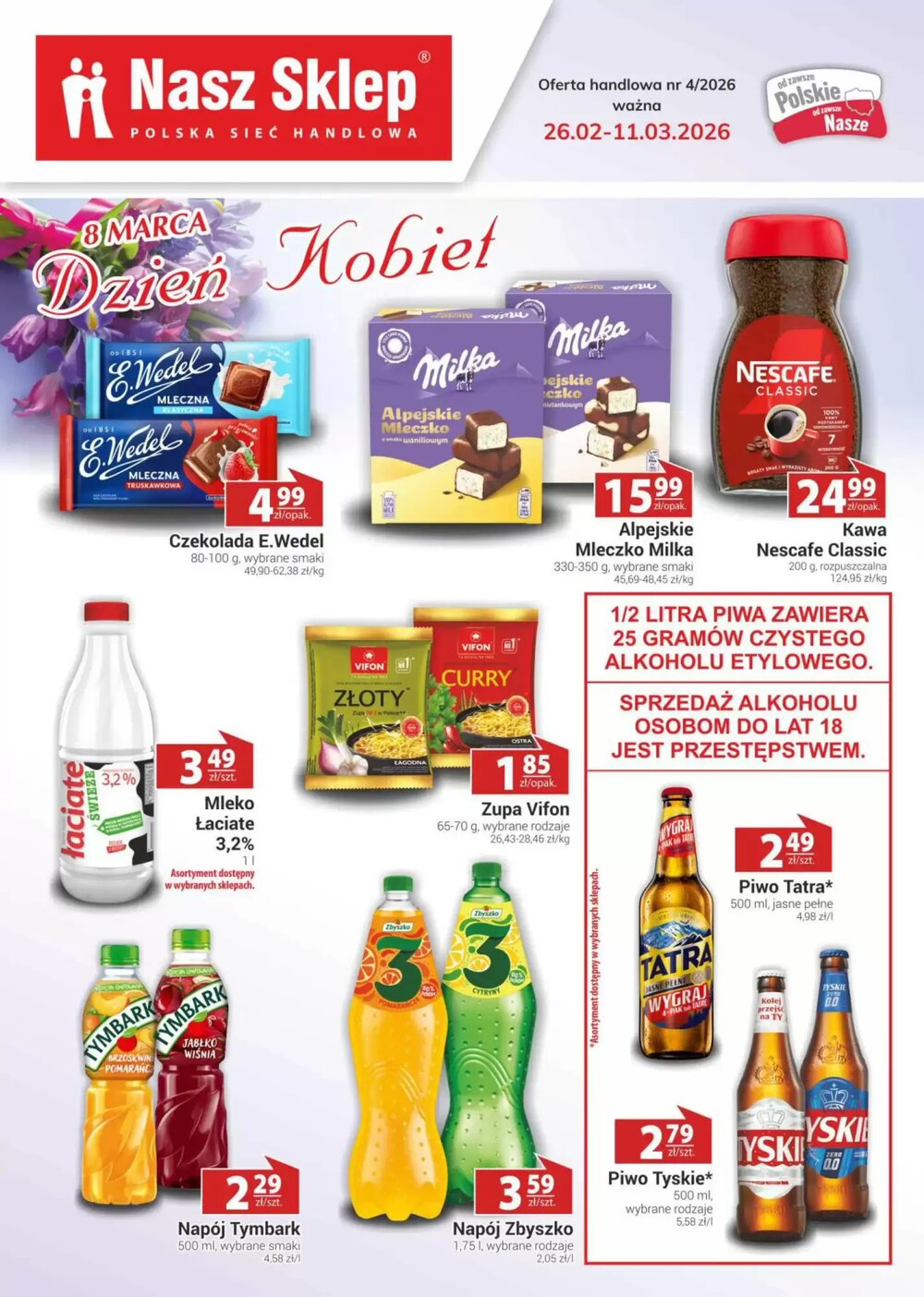 Gazetka promocyjna Nasz Sklep  ważna od 26.02.2026 - Strona 1.