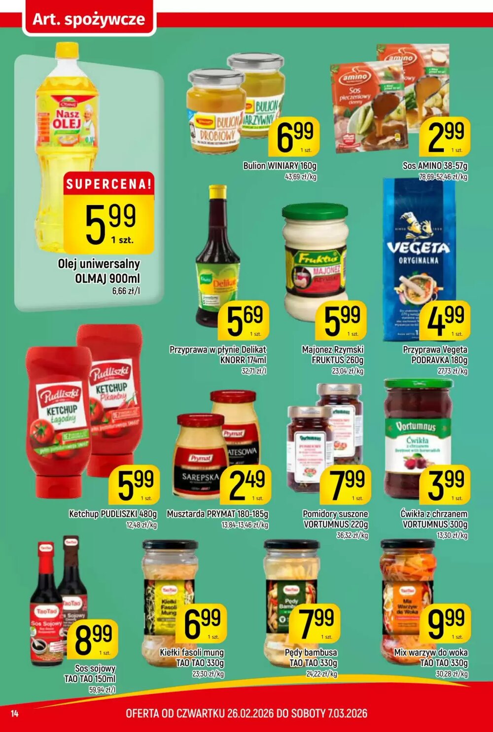 Gazetka promocyjna Delikatesy Piotruś Pan  ważna od 26.02.2026 - Strona 14.