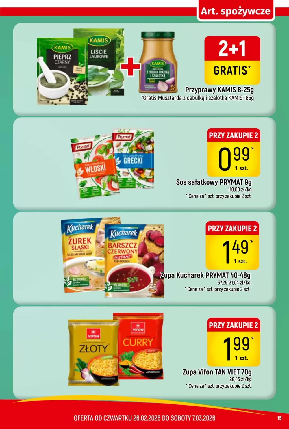 Gazetka promocyjna Delikatesy Piotruś Pan  ważna od 26.02.2026 - Strona 15.