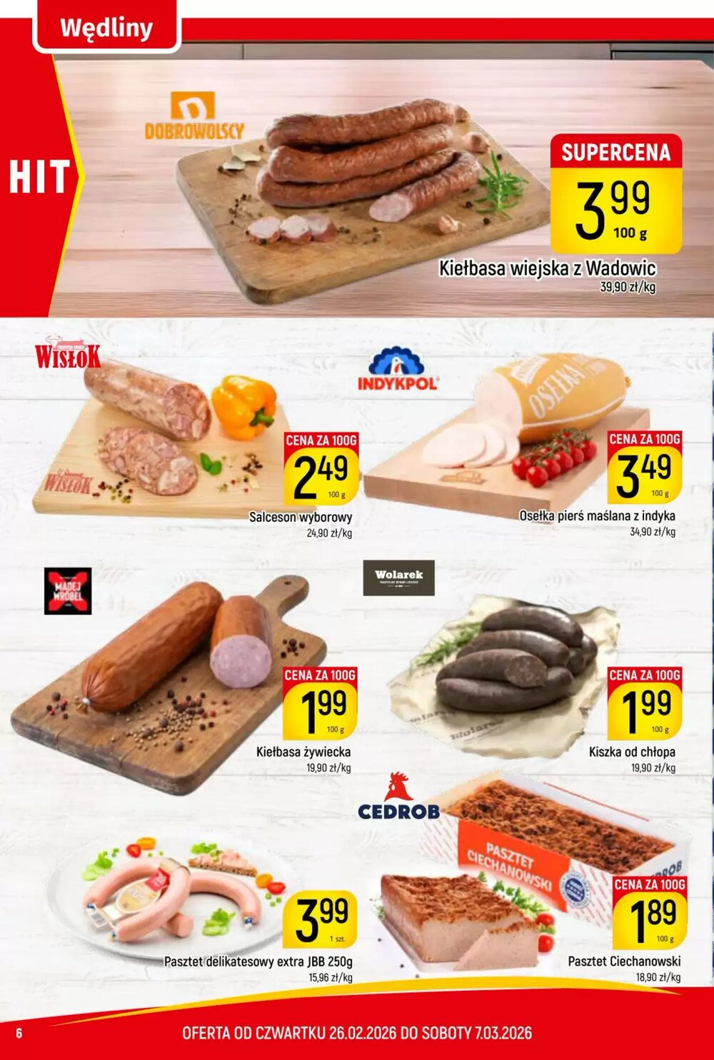 Gazetka promocyjna Delikatesy Piotruś Pan  ważna od 26.02.2026 - Strona 6.