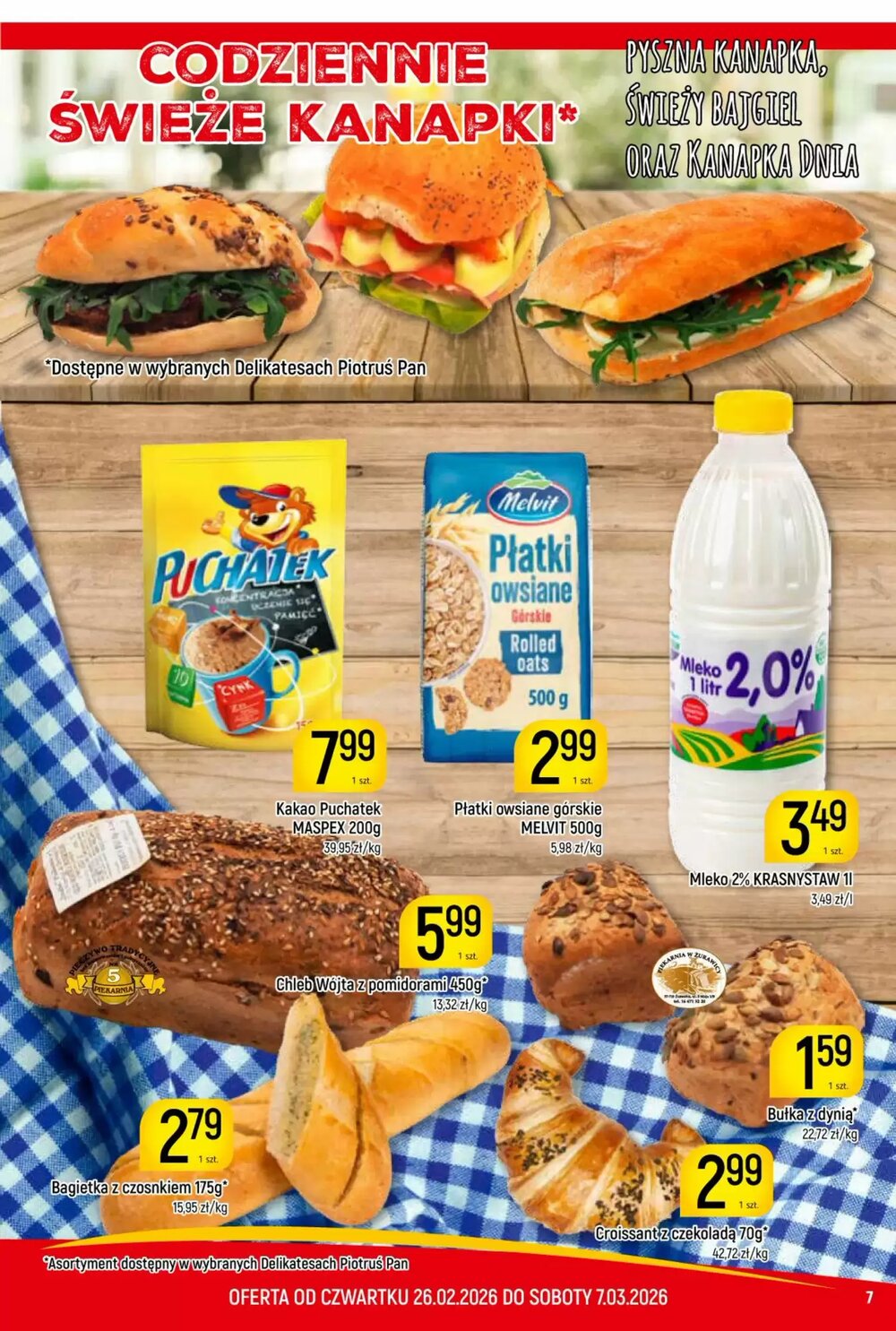 Gazetka promocyjna Delikatesy Piotruś Pan  ważna od 26.02.2026 - Strona 7.