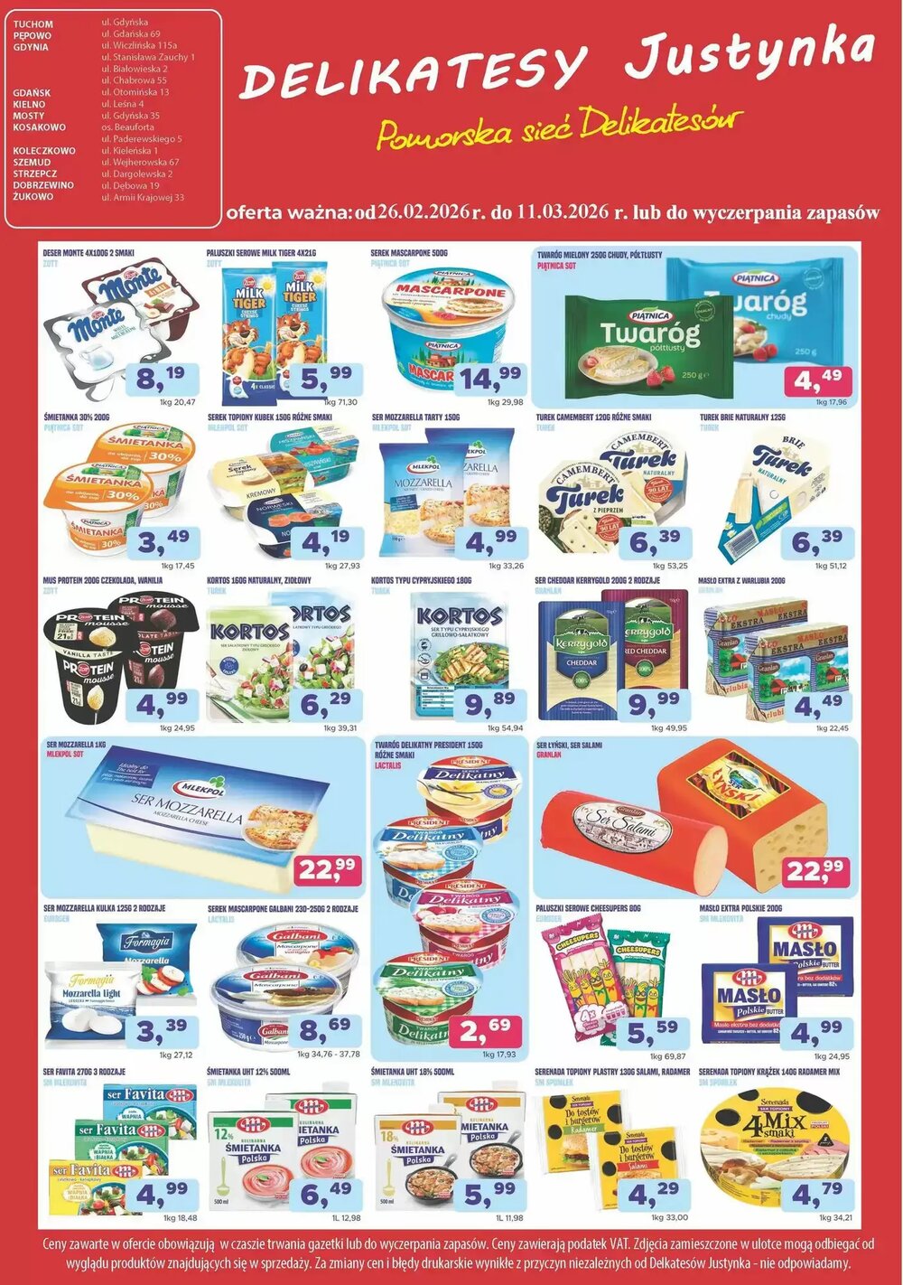 Gazetka promocyjna Delikatesy Justynka  ważna od 26.02.2026 - Strona 4.
